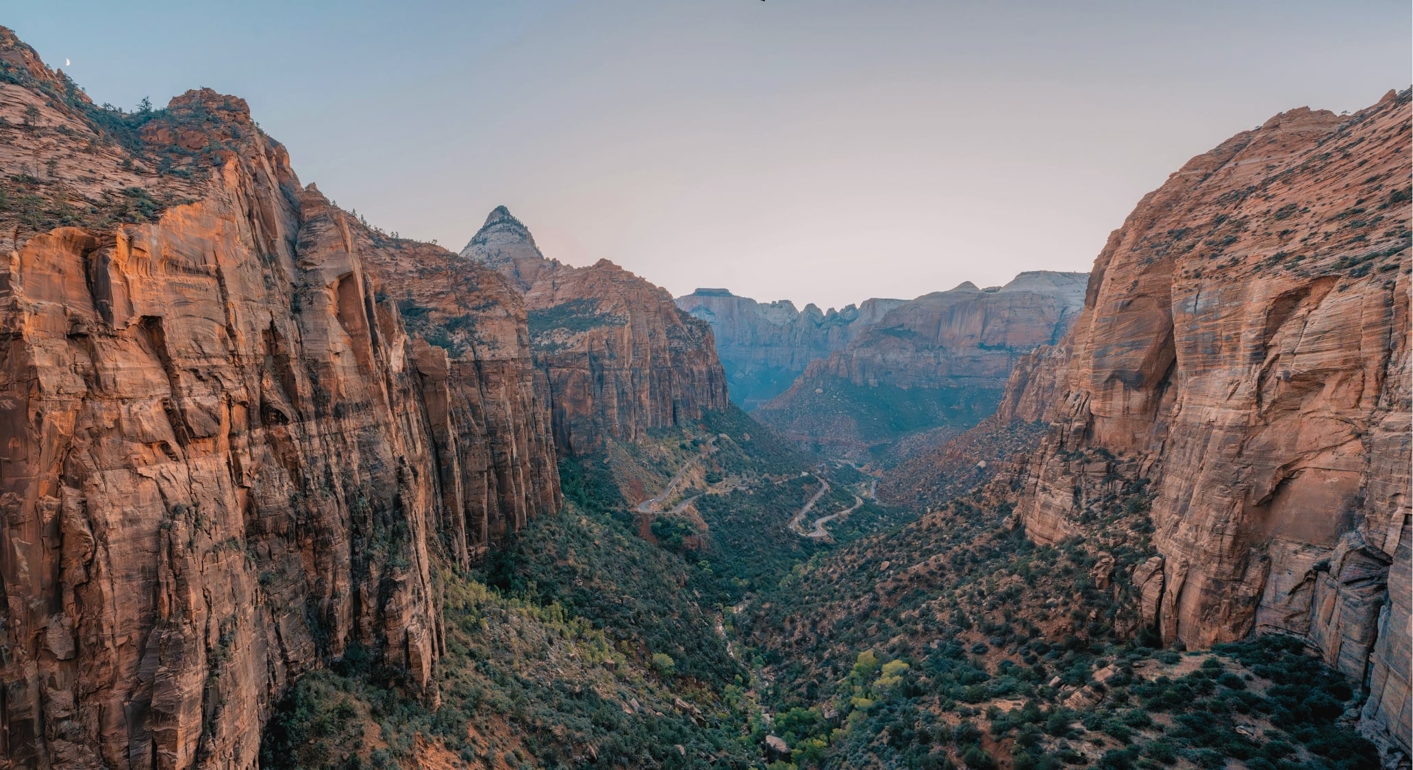 Zion overlook near Southern Utah neighborhoods